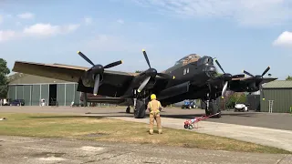 Avro Lancaster NX611 engine startup