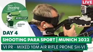 WSPS Munich 2022 World Cup | Day 4 | VI PR - mixed 10m air rifle prone SH-VI