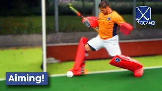 Goalie Tutorial: Clearing and Aiming Low shots on goal! | Hockey Heroes TV