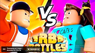 playing roblox and watching rb battles championship Kindly Keyin vs Denis