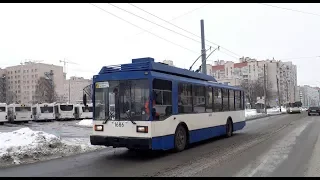 Троллейбус ПТЗ 5283 борт 1686 по маршруту 45 поездка СПб