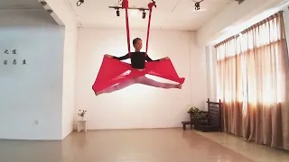 Aerial yoga aerial dance 空中瑜伽 空瑜舞韵 展布篇 左右开翅 和自己的双人舞