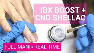 IBX Boost- working on real client in real time+ CND Ruby Ritz- 30 min gel polish mani