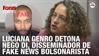 Luciana Genro detona Nego Di, disseminador de fake news bolsonarista