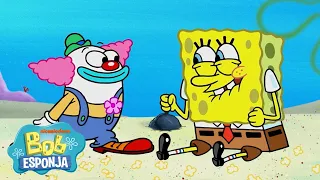 Bob Esponja | ¡Cada payaso y circo en Fondo de Bikini! 🤡 | Bob Esponja en Español