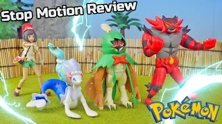 Pokemon Toys Decidueye Incineroar Primarina Evolution Figure Sets | Stop Motion