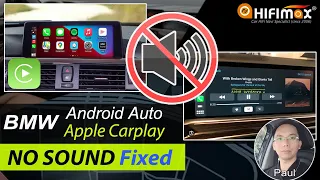 BMW Apple Carplay Android Auto NO Sound Fixed | BMW wireless Carplay without Audio trouble shooting!