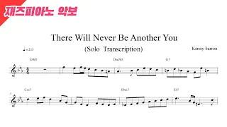 Kenny Barron There will Never be another you (solo transcription)
