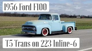 1956 Ford F100 T5 Transmission on stock 223 Inline-6