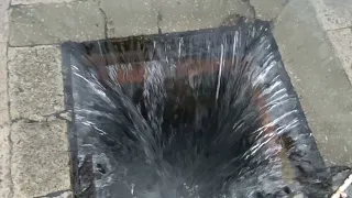 A BLOCKED Stormwater Drain & SATISFYING WHIRLPOOL | Blocked Drain 68 | WATERFALL Speed Release