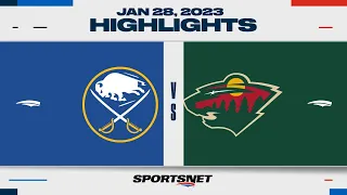 NHL Highlights | Sabres vs. Wild - January 28, 2023