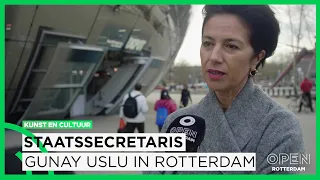 Staatssecretaris Gunay Uslu maakt kennis met de Rotterdamse kunst, cultuur & media | Kunst & Cultuur