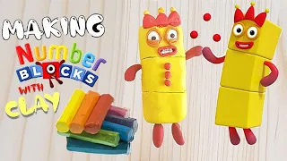 Making Numberblocks 3 with Clay