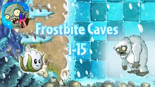 Reworked Yeti Zombie, Snow Cotton & Whack a Zombie comeback - Frostbite Caves 1-15 | PvZ 2 Reprise