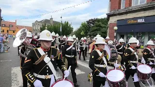 Bo'ness Children's Fair Festival - HM Royal Marine Band - Tune 2 - Under The White Ensign