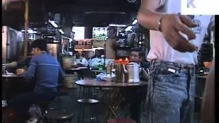 Late 1980s/ Early 1990s Hong Kong At Night, Street Food Market, Archive Footage