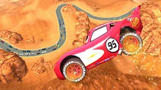 GTA 4 Rayo Lightning McQueen (Radiator Springs) Cliff Drop Crash Testing Ep. 1 GTA IV Car Crashes