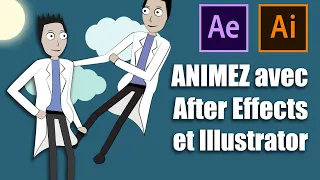 [ TUTO ] Animation de cartoon 2D avec After Effects et Illustrator | animer avec After Effects