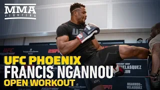 UFC Phoenix: Francis Ngannou Open Workout Highlights - MMA Fighting
