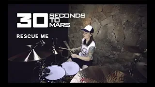 30 Seconds To Mars - Rescue Me (drum cover by Vicky Fates)