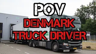 POV Truck Driving Scania R500 Denmark 🇩🇰 Nordborg To Odense 🇩🇰
