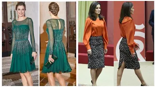 Most beautiful and stylish queen Letizia of Spain dress styles/queen Letizia outfit collection 2024