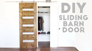 DIY Mid-Century Modern Sliding Barn Door | Modern Builds | EP 54