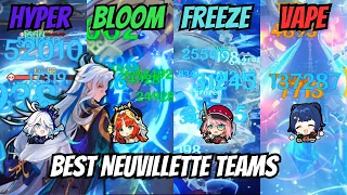 6 BEST / STRONGEST C0 NEUVILLETTE TEAMS | Spiral Abyss Showcase / Guide [ Genshin Impact ]