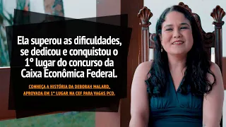 Ela superou as dificuldades, estudou e conquistou o 1º lugar do concurso da Caixa Econômica Federal