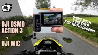 DJI Osmo Action 3 + DJI Mic | How to use for BEST results on a motorbike | ULTIMATE vlogging setup!