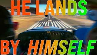 Student Pilot lands Cessna 172 HIMSELF | Private Pilot Flight Training