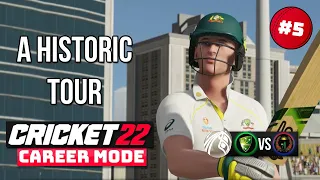 A HISTORIC TOUR - CRICKET 22 CAREER MODE - SEASON 2 #5