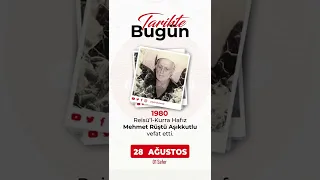 🗓 28 Ağustos - Tarihte Bugün #shorts