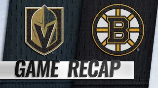 Pastrnak, Halak power Bruins past Golden Knights