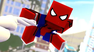 Minecraft Сериал: "ЧЕЛОВЕК-ПАУК" 3 серия 3 сезона Человек-паук знакомиться с Сыном Скотта Лэнга