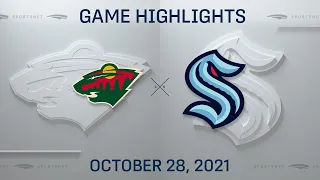 NHL Highlights | Wild vs. Kraken - Oct. 28, 2021