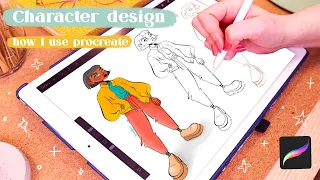 ✸ Character Design in Procreate ✸ How to Use Procreate Tutorial, Gradient Maps & Step by Step Guide