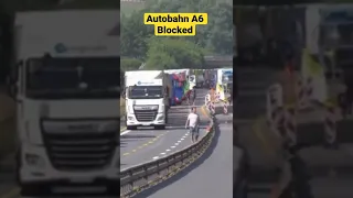 Autobahn A6 blocked #unfall #autobahn