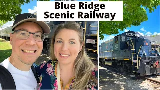 Blue Ridge Scenic Railway! My first time on a train! Blue Ridge Travel Vlog!