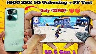 iQOO Z9X 5G Unboxing With Free Fire Test || iQOO Z9x 5G FF Heating + Battery Drain Test..