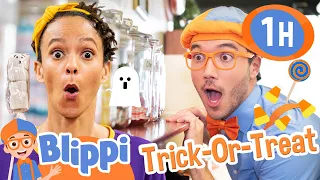 Blippi Learns How to Make Halloween Candy! | 1 Hour of Blippi | Educational Videos for Kids