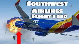 Southwest Airlines Flight 1380 Crash Landing Animation!