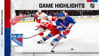 Red Wings @ Rangers 11/6 | NHL Highlights 2022