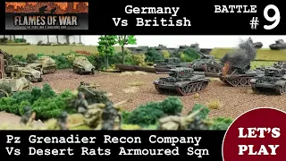 Flames of War Battle Report #9: Germany Vs British.  Summer 1944