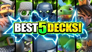 *NEW!* TOP 5 STRONGEST DECKS IN CLASH ROYALE! 2021 BEST DECK LIST!