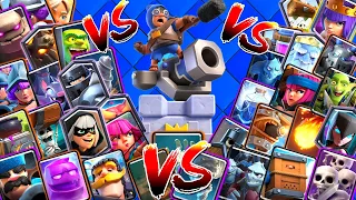 What card does the most damage vs CANNONEER PART 1 Clash Royale Olympics