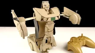 Remote Control Car Robot Transformer - DIY from Cardboard