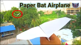 How to make paper Bat Airplane 🦇🦇#mhapapercrafts #paperplane #airplane