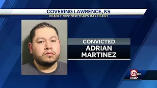 Lawrence man sentenced for New Year's Day DUI crash that killed man, seriously injured 2 others