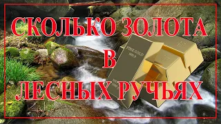 Сколько золота в лесных ручьях?